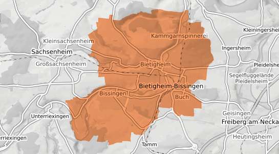 Mietspiegelkarte Bietigheim Bissingen Bietigheim